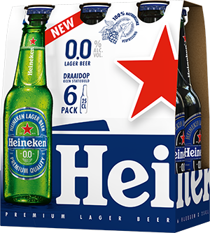 Heineken 0,0 sixpack 25cl
