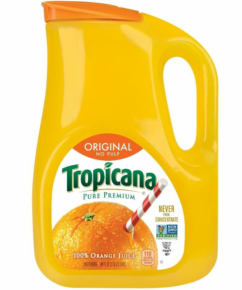 Tropicana Orange Juice No Pulp 89oz